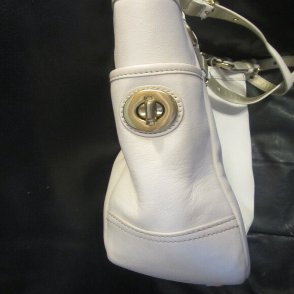 Coach Gallery Beige Tote Pleated Bag, New or Nearly New Condition, w/Storage Bag - Picture 8 of 9